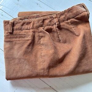 Rafaella Womens Corduroy Pants Size 6 Copper‎ Brown Stretch Trousers